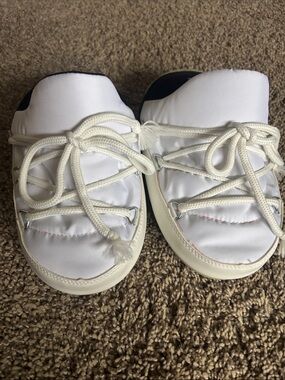 Moon Boot Kids White Puffer Slide